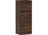 hansgrohe Xelu Q Halbhochschrank 54134670 370x400x1065mm, Türanschlag rechts, Nussbaum dunkel, mattschwarz