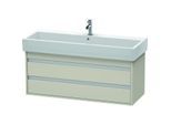 Duravit Ketho Waschtisch-Unterschrank KT663909191 115 x 44 cm, Taupe, 2 Schubkästen, wandhängend