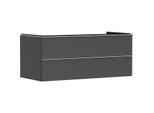 hansgrohe Xelu Q Waschtischunterschrank 54083000 1180x485x550mm, 2 Schubkästen, diamantgrau matt, chrom