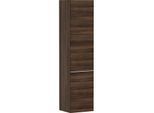 hansgrohe Xelu Q Hochschrank 54142700 370x400x1650mm, Türanschlag rechts, Nussbaum dunkel, mattweiß