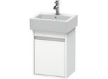 Duravit Ketho Waschtisch-Unterschrank KT6630L1818 40x32x55cm, wandhängend, Tür links, weiß matt