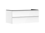 hansgrohe Xelu Q Waschtischunterschrank 54082000 1180x485x550mm, 2 Schubkästen, weiß hochglanz, chrom