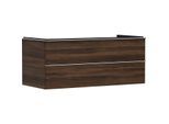 hansgrohe Xelu Q Waschtischunterschrank 54085000 1180x485x550mm, 2 Schubkästen, Nussbaum dunkel, chrom
