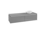 Villeroy & Boch Legato Waschtischunterschrank B674L0FP 160x38x50cm, mit LED-Beleuchtung, Glossy Grey