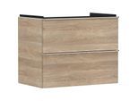 hansgrohe Xelu Q Waschtischunterschrank 54029000 780x605x475mm, 2 Schubladen, Eiche Natur, chrom