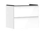 hansgrohe Xelu Q Waschtischunterschrank 54027700 780x605x475mm, 2 Schubladen, weiß hochglanz, mattweiß