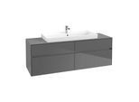 Villeroy & Boch Collaro Waschtischunterschrank C03100FP, 1600x548x500mm, Glossy Grey