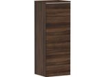 hansgrohe Xelu Q HalbHochschrank 54130700 370x400x1065mm, Türanschlag links, Nussbaum dunkel, mattweiß
