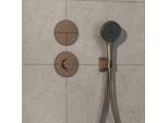 hansgrohe ShowerSelect Comfort S Thermostat 15562140 UP, für 1 Verbraucher und einen zusätzlichen Abgang, brushed bronze