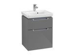 Villeroy & Boch Subway 2.0 WaschtischUnterschrank A90700FP, XXL 48,5 x 59 x 38 cm, Glossy Grey