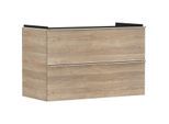 hansgrohe Xelu Q Waschtischunterschrank 54033000 980x605x475mm, 2 Schubladen, Eiche Natur, chrom