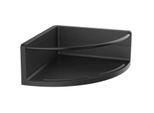 Emco Round Eckduschkorb 434513301 schwarz / schwarz, 175mm, Kunststoff, mit Metallreling