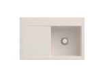 Villeroy und Boch Subway Style 45 Einbauspüle 334700KR Spülbecken rechts, crema CeramicPlus, 78 x 51 cm