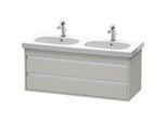 Duravit Ketho Waschtisch-Unterschrank KT664900707 115 x 45,5 cm, betongrau matt, 2 Schubkästen, wandhängend