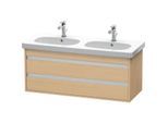 Duravit Ketho Waschtisch-Unterschrank KT664903030 115 x 45,5 cm, Eiche natur, 2 Schubkästen, wandhängend
