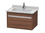 Duravit Ketho Waschtisch-Unterschrank KT666302121 65 x 45,5 cm, nussbaum dunkel, 1 Auszug, wandhängend