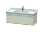 Duravit Ketho Waschtisch-Unterschrank KT666509191 100 x 45,5 cm, Taupe, 1 Auszug, wandhängend