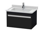 Duravit Ketho Waschtisch-Unterschrank KT666301616 65 x 45,5 cm, Eiche schwarz, 1 Auszug, wandhängend