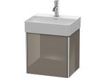 Duravit XSquare Waschtisch-Unterschrank XS4060L8989 43,4x39,7x34cm, Tür links, Flannel Grey hochglanz