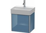 Duravit XSquare Waschtisch-Unterschrank XS4060R4747 43,4x39,7x34cm, Tür rechts, Stone Blue hochglanz