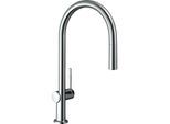 hansgrohe Talis M54 Küchenarmatur 72803000 mit Ausziehauslauf 1jet, sBox, chrom