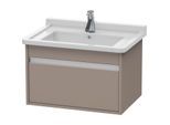 Duravit Ketho Waschtisch-Unterschrank KT666304343 65 x 45,5 cm, basalt matt, 1 Auszug, wandhängend