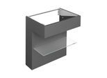Keuco Edition 11 Art Waschtischunterschrank 32510540800 80x87x49cm, mit Ablage, Lack seidenmatt, smoke