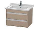 Duravit Ketho Waschtisch-Unterschrank KT664307575 65 x 45,5 cm, leinen, 2 Schubkästen, wandhängend