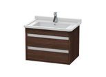 Duravit Ketho Waschtisch-Unterschrank KT664305353 65 x 45,5 cm, kastanie dunkel, 2 Schubkästen, wandhängend