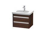Duravit Ketho Waschtisch-Unterschrank KT665005353 60 x 45,5 cm, kastanie dunkel, 2 Schubkästen, wandhängend