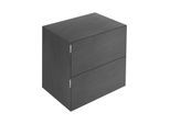 Keuco Edition 11 Art Sideboard 32542920801 80x70x49cm, 2 Frontauszüge, Innenbeleuchtung, Keramik, basalt