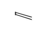 Hewi System 162 Handtuchhalter 162.09.10060DC 2-tlg., 445 x 70 mm, pulverbeschichtet, schwarz tiefmatt