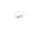 Emco Loft Doppelglashalter 052500100 chrom,Kristallglas satiniert, Wandmodell