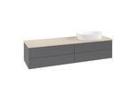 Villeroy & Boch Antao Waschtischunterschrank 1600x360x500mm L27013GK mit Beleuchtung FK/AP: GK/3