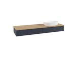 Villeroy & Boch Antao Waschtischunterschrank 1600x190x500mm L16111HG mit Beleuchtung mit Struktur FK/AP: HG/1