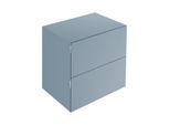 Keuco Edition 11 Art Sideboard 32542530801 80x70x49cm, 2 Frontauszüge, Innenbeleuchtung, Lack seidenmatt, blue satin