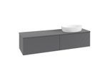 Villeroy & Boch Antao Waschtischunterschrank 1600x360x500mm L38110GK mit Beleuchtung mit Struktur FK/AP: GK/0