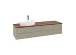 Villeroy & Boch Antao Waschtischunterschrank 1600x360x500mm L26052HK mit Beleuchtung FK/AP: HK/2