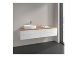 Villeroy und Boch Antao Waschtisch-Unterschrank K26151MT 160x36x50cm, Hahnlochbohrung, Waschbeckenplattenfarbe honey oak, white matt lacquer