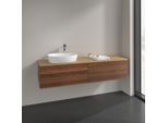 Villeroy und Boch Antao Waschtisch-Unterschrank K26151HM 160x36x50cm, Hahnlochbohrung, Waschbeckenplattenfarbe honey oak, warm walnut