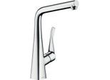 hansgrohe Küchenarmatur Metris M71 320 14823000 chrom, schwenkbarer Auslauf, Vorfenstermontage