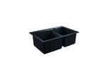 Grohe K700 Komposit-Einbauspüle 31657AP0 838x559mm, 2 Becken, granit schwarz