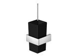 Steinberg Serie 460 WC Bürstengarnitur 4602904 chrom, Glas schwarz satiniert