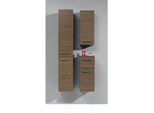 Artiqua Hochschrank Serie 818 Anschlag rechts, Weiss Glanz, 168x30x30cm
