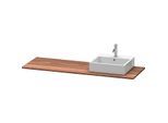 Duravit XSquare Massivholzkonsole XS061HR7777 160x55cm, mit 1 Ausschnitt, rechts, Amerikanisch Nussbaum