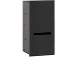 Emco Asis 2.0 WC-Papier-Modul 972427521 schwarz, 170x346 mm, Anschlag rechts, Unterputz