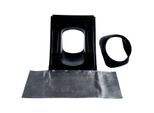 Wolf Cob Universalpfanne 1720200 schwarz, flexible Bleischürze unten, für Schrägdach 25 - 45°