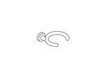 Hewi System 800 K Gehhilfenhalter 950.90B6009098 Ø 150 mm, Kunststoff, matt, signalweiß