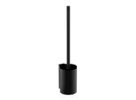 Emco Aura Toilettenbürstengarnitur 851513400 schwarz matt, Wandmodell, Stiel und Bürstengriff schwarz