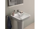 Ideal Standard i.life B Waschtisch T533701 ohne Hahnloch, mit Überlauf, 50 x 44 x 18 cm, weiß